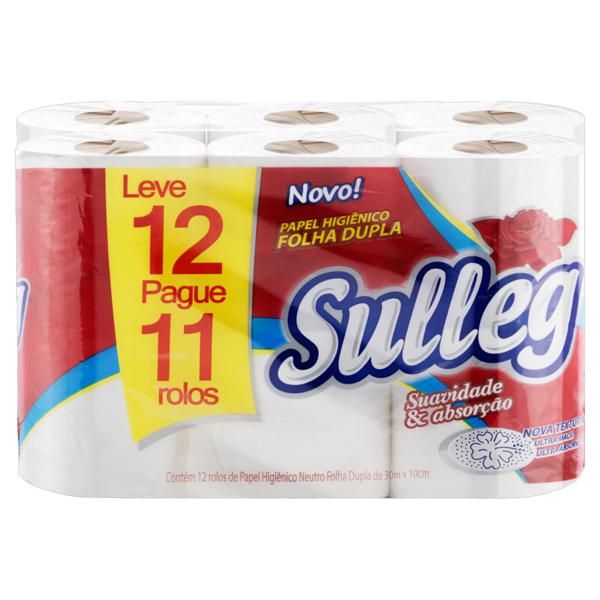 PAPEL HIGIENICO 30M SULLEG NEUTRO LV12 PG11 FOLHA DUPLA