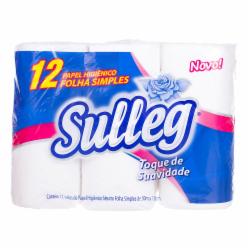 PAPEL HIGIENICO 30M 12UN SULLEG FOLHA SIMPLES