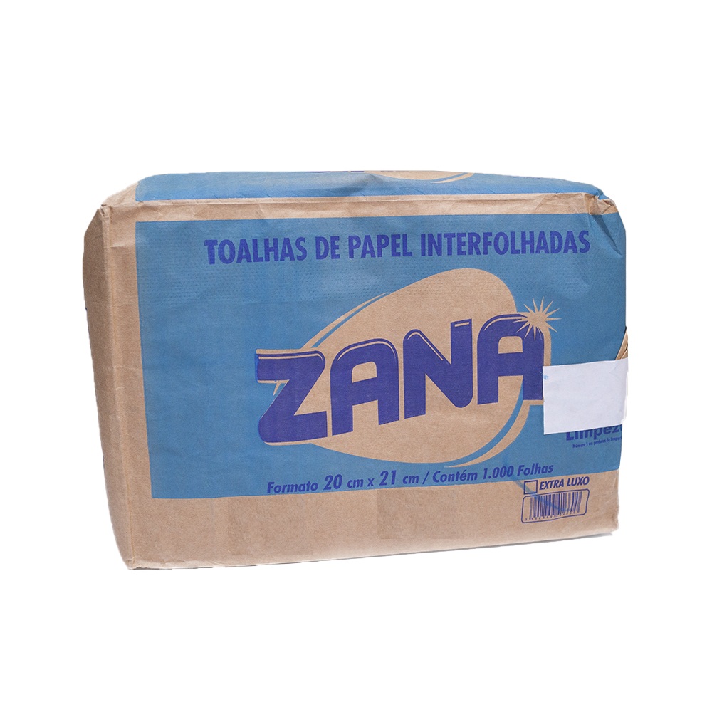 PAPEL TOALHA 1000FL ZANA EXTRA LUXO INTERF 20X21CM