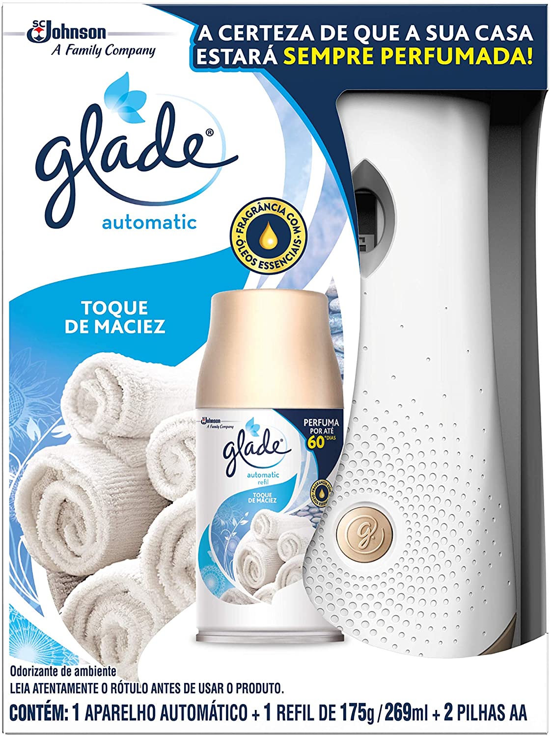 APARELHO AUTOM 269ML GLADE TOQUE DE MACIEZ