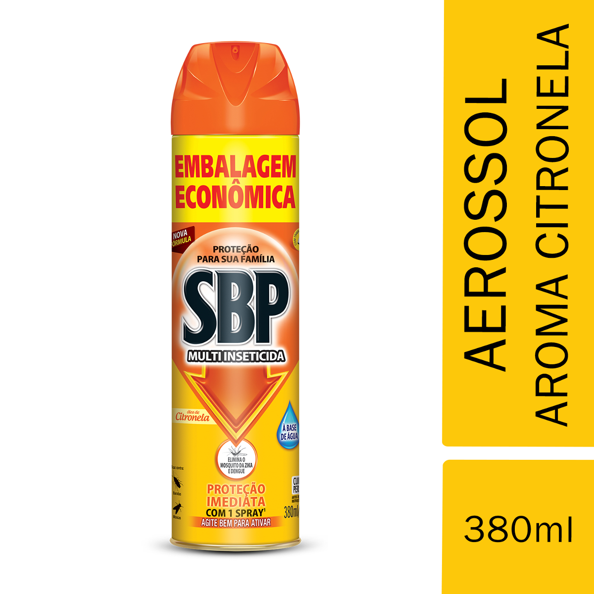 INSETICIDA 380ML CITRONELA SBP ECONOMICA