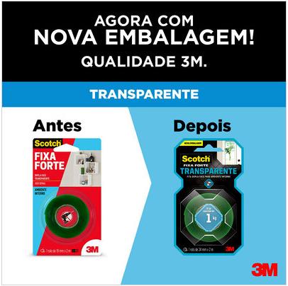 FITA FIXA FORTE 3M 24MMX2M TRANSP AMBIENTE INTERNO