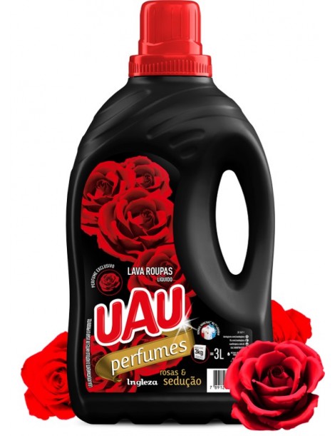 LAVA ROUPA UAU 3LT INGLEZA PERF ROS/SED BLACK UND