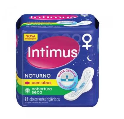 ABSORVENTE 8UN INTIMUS GEL NOTURNO C/ABAS SECA