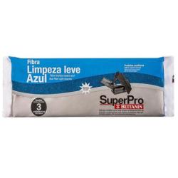 FIBRA 3UN SUPERPRO LIMPEZA LEVE AZUL 