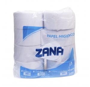 PAPEL HIGIENICO 8X300MT ZANA 100% CELULOSE