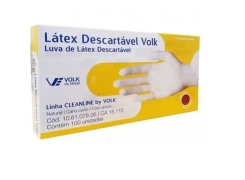 LUVA PROCEDIMENTO LATEX P 100UN VOLK