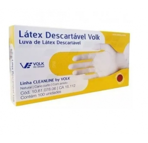 LUVA PROCEDIMENTO LATEX P 100UN VOLK