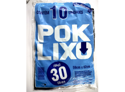 SACO LIXO 30LT 10UN POK LIXO