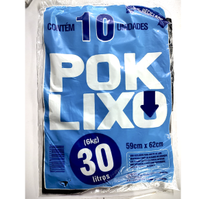 SACO LIXO 30LT 10UN POK LIXO