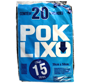 SACO LIXO 15LT 20UN POK LIXO