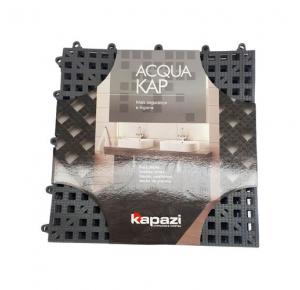 TAPETE ACQUA KAP 30CMX30CM KAPAZI CINZA 6PC