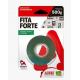 FITA DUPLA FACE ACRILICA ADERE  TRANSPARENTE 12MMX2M