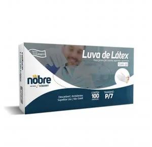 LUVA LÃTEX P 100UN NOBRE COM PO